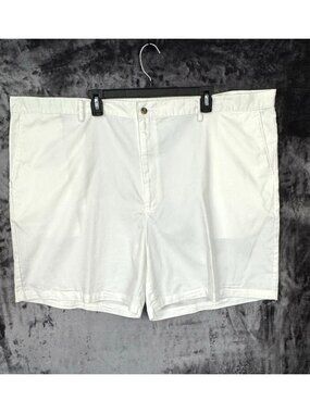 Windham Pointe Mens Size 50 Shorts Classic Golf Chino Flat Front Cotton Blend